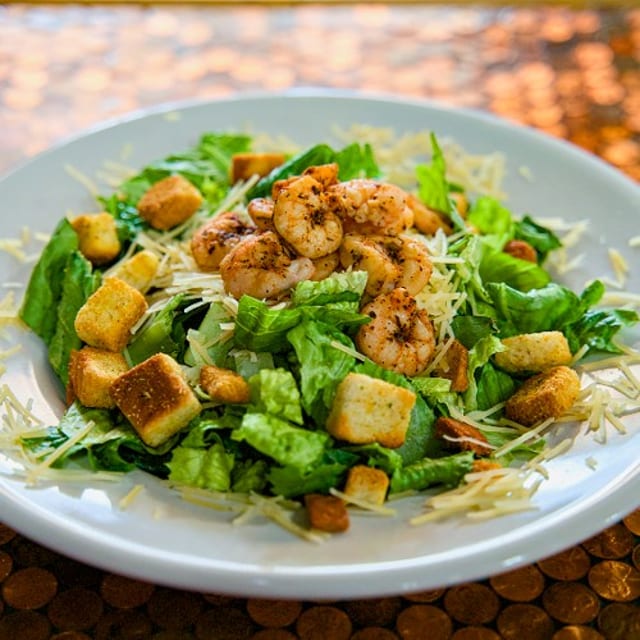 Grilled Shrimp Caesar Salad.