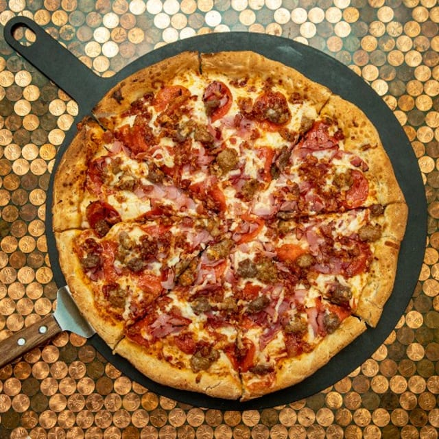 All Meat Pizza.