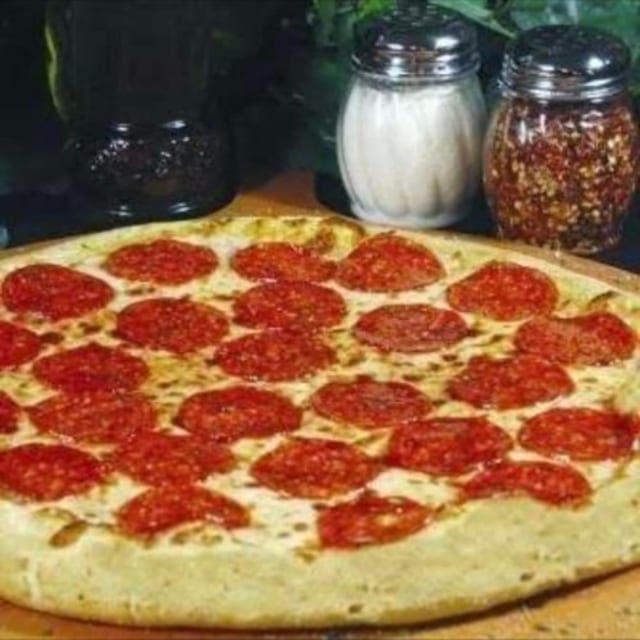 One Topping Large Pizza.