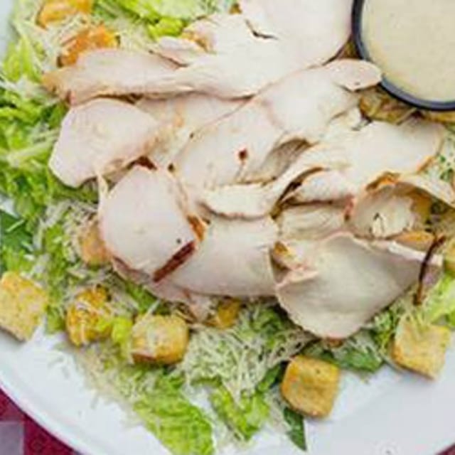 Grilled Chicken Caesar Salad.